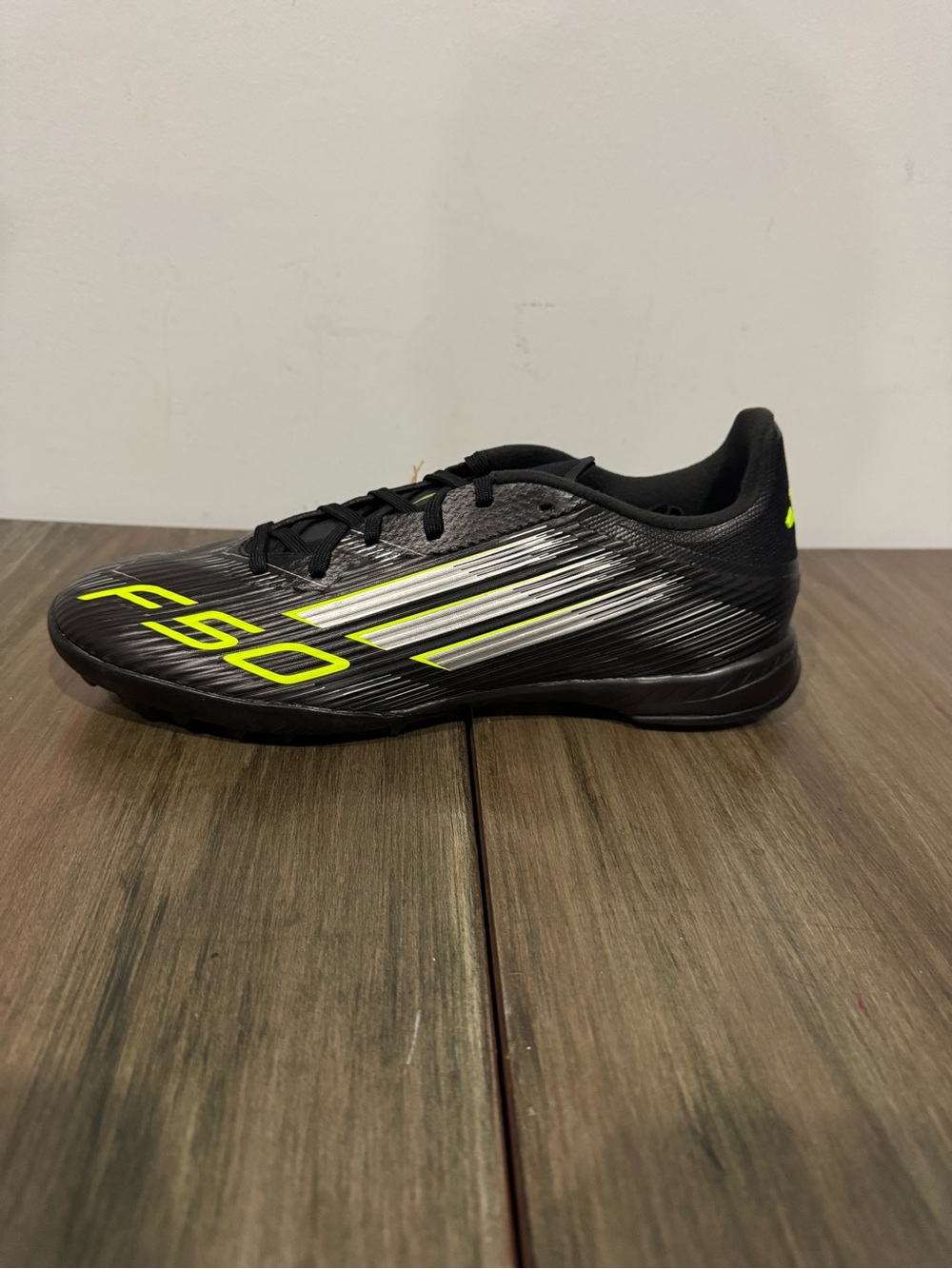 ADIDAS F50 LEAGUE TURF ELECTRIC STEALTH PACK UNISEX SOCCER CLEATS
